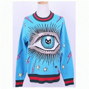 OEM Big Eye Jacquard Damen Custom Pullover Sweater 2018
